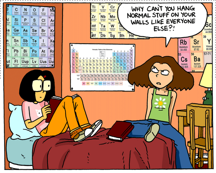 Periodic Table of Elements Comic